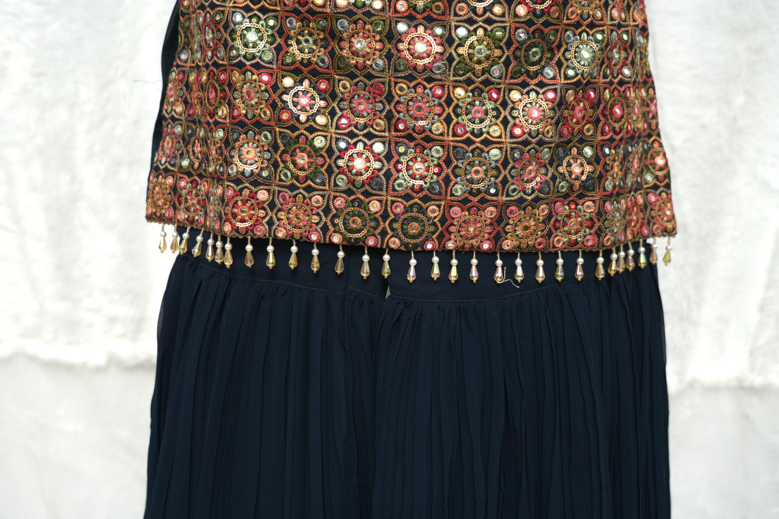 Dark blue sharara set - Image 6