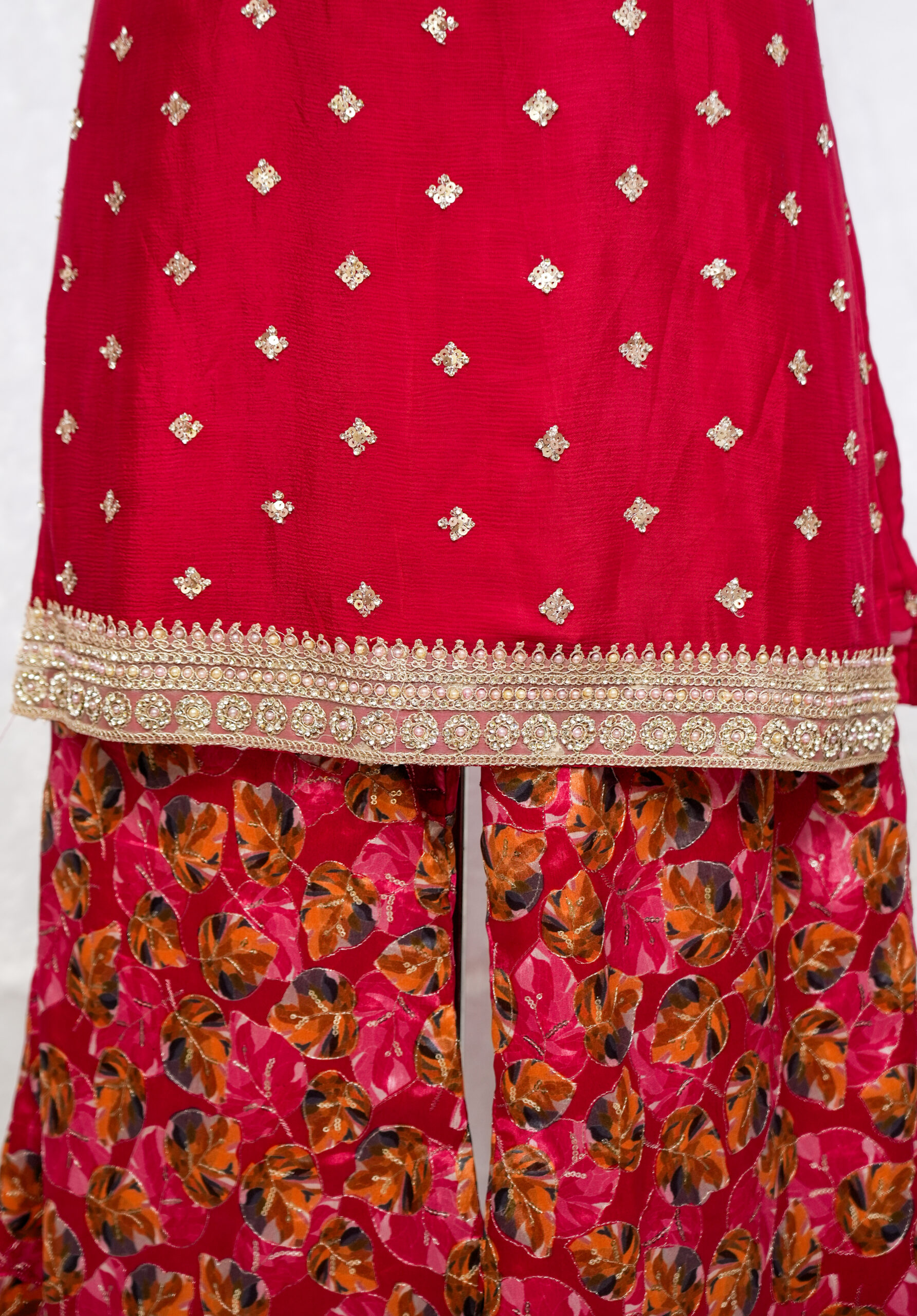 Crimson red palazzo set - Image 7
