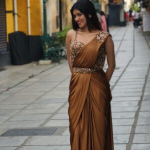 Pre-stitched Saree