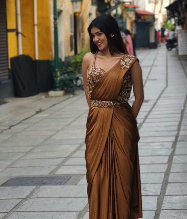 Pre-stitched Saree