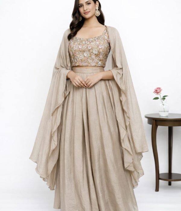 Grey Chinnon Cape Set