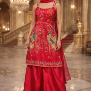 Rani pink peacock kurtha