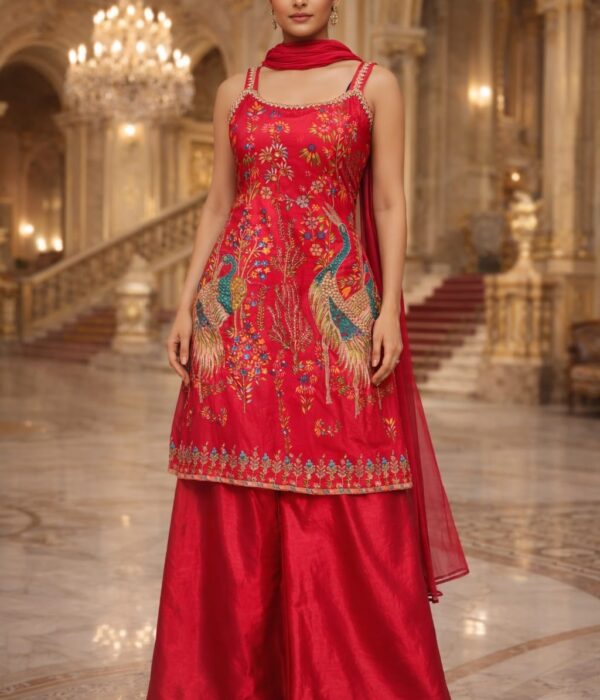 Rani pink peacock kurtha