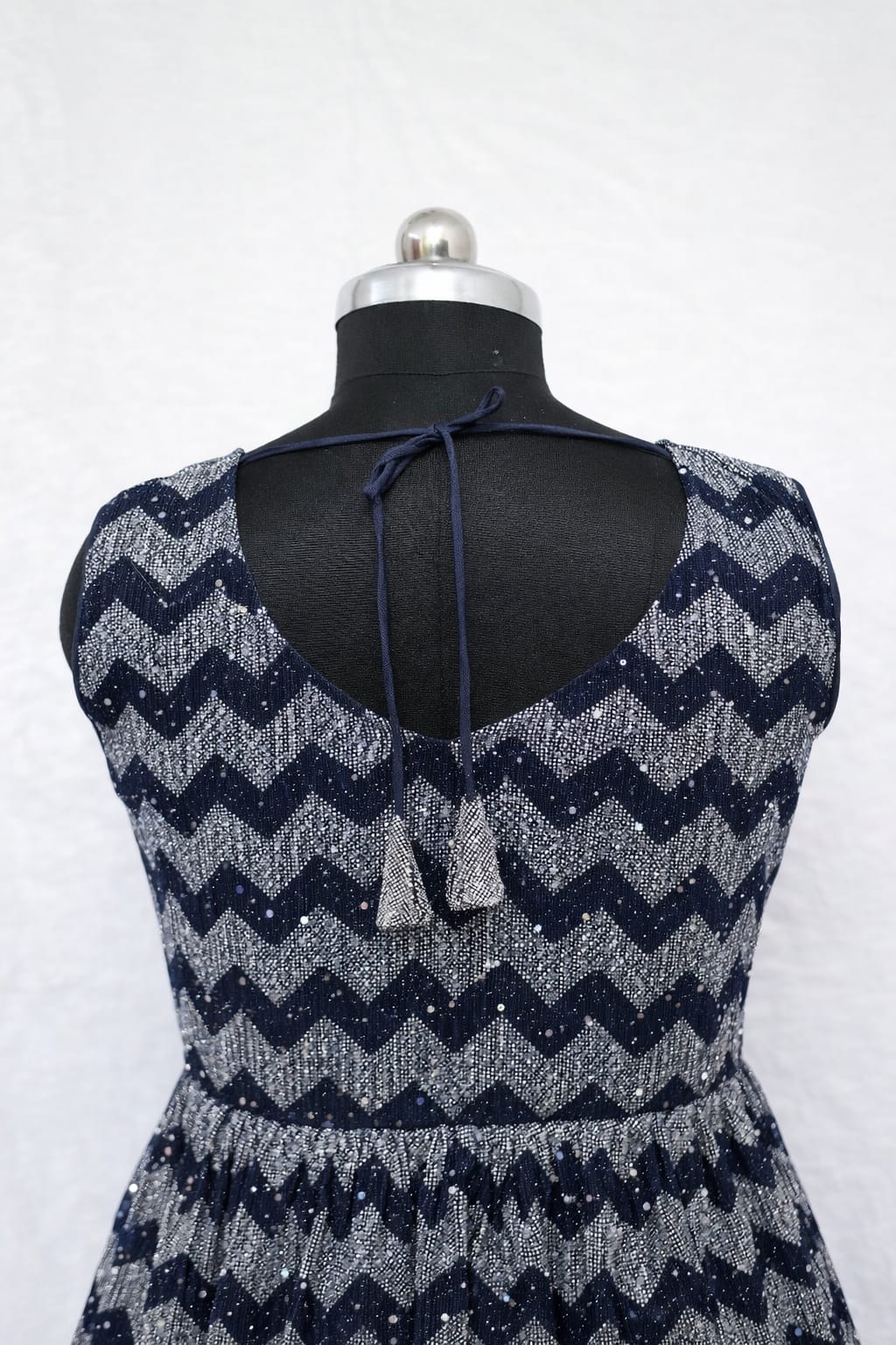 Midnight Blue Peplum Plazzo Set - Image 4