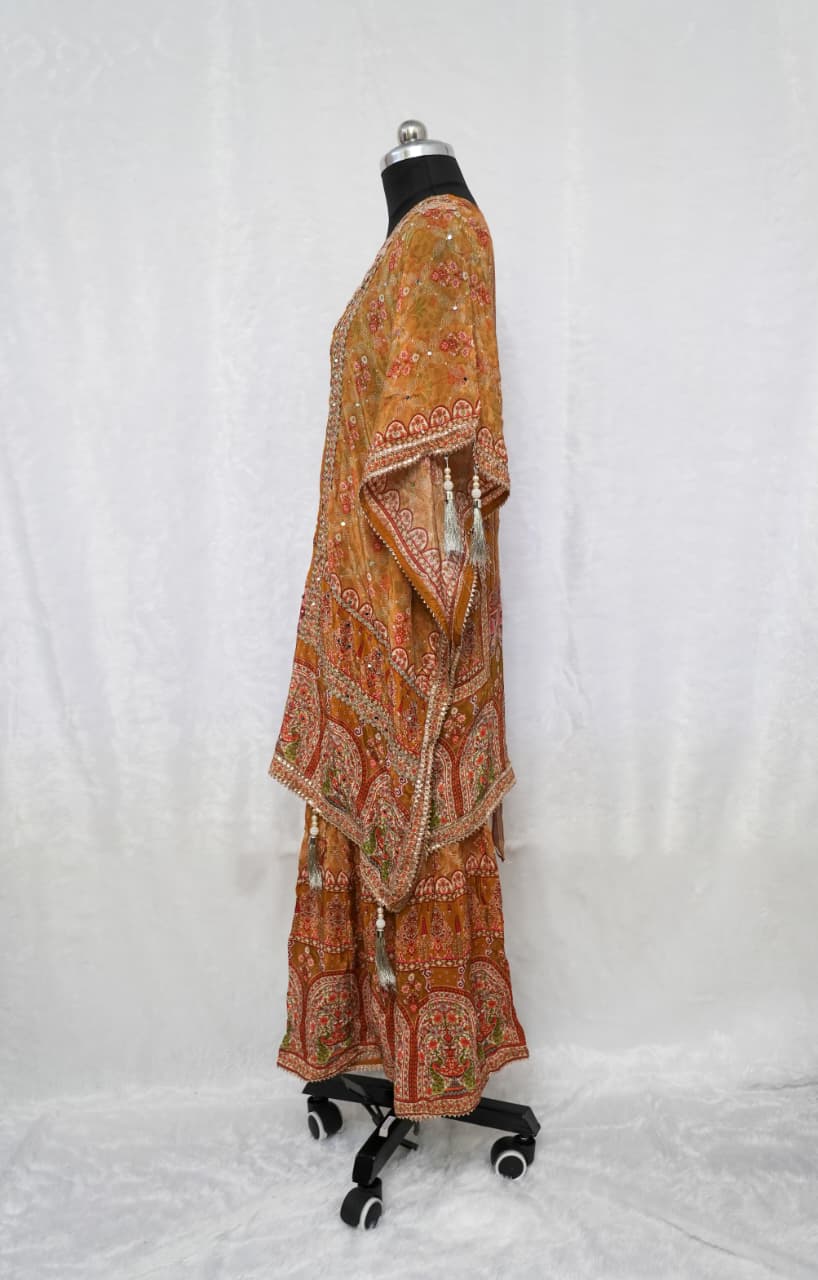 Elegant Yellow Kaftan Set - Image 4