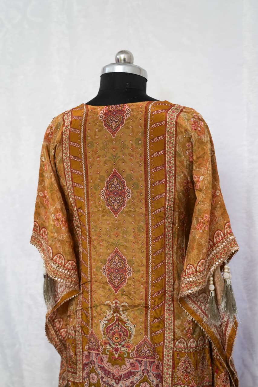 Elegant Yellow Kaftan Set - Image 5