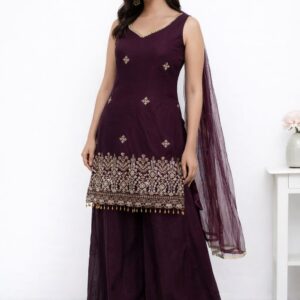 Elegant Wine Plazzo Set