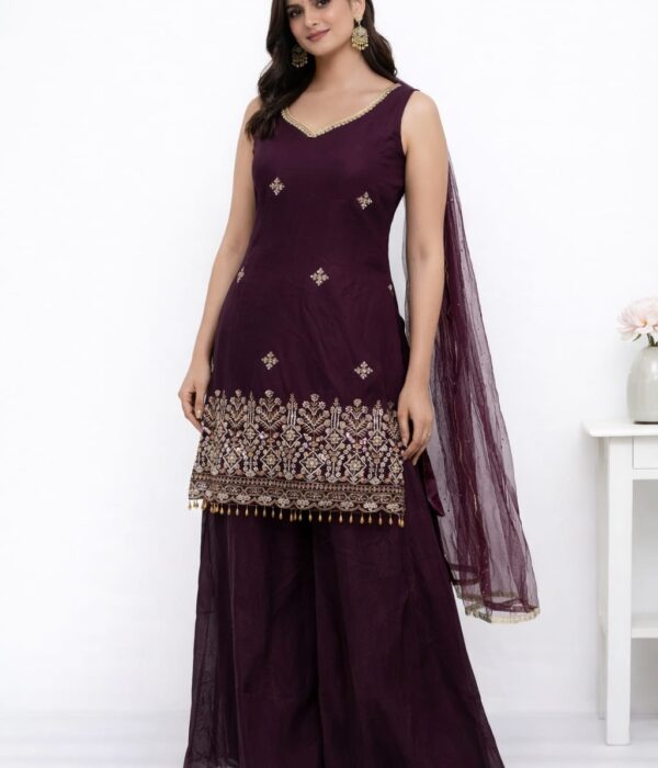 Elegant Wine Plazzo Set