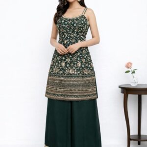 Elegant Green Palazzo Set 