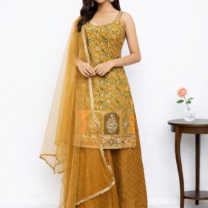 Elegant Yellow Palazzo Set